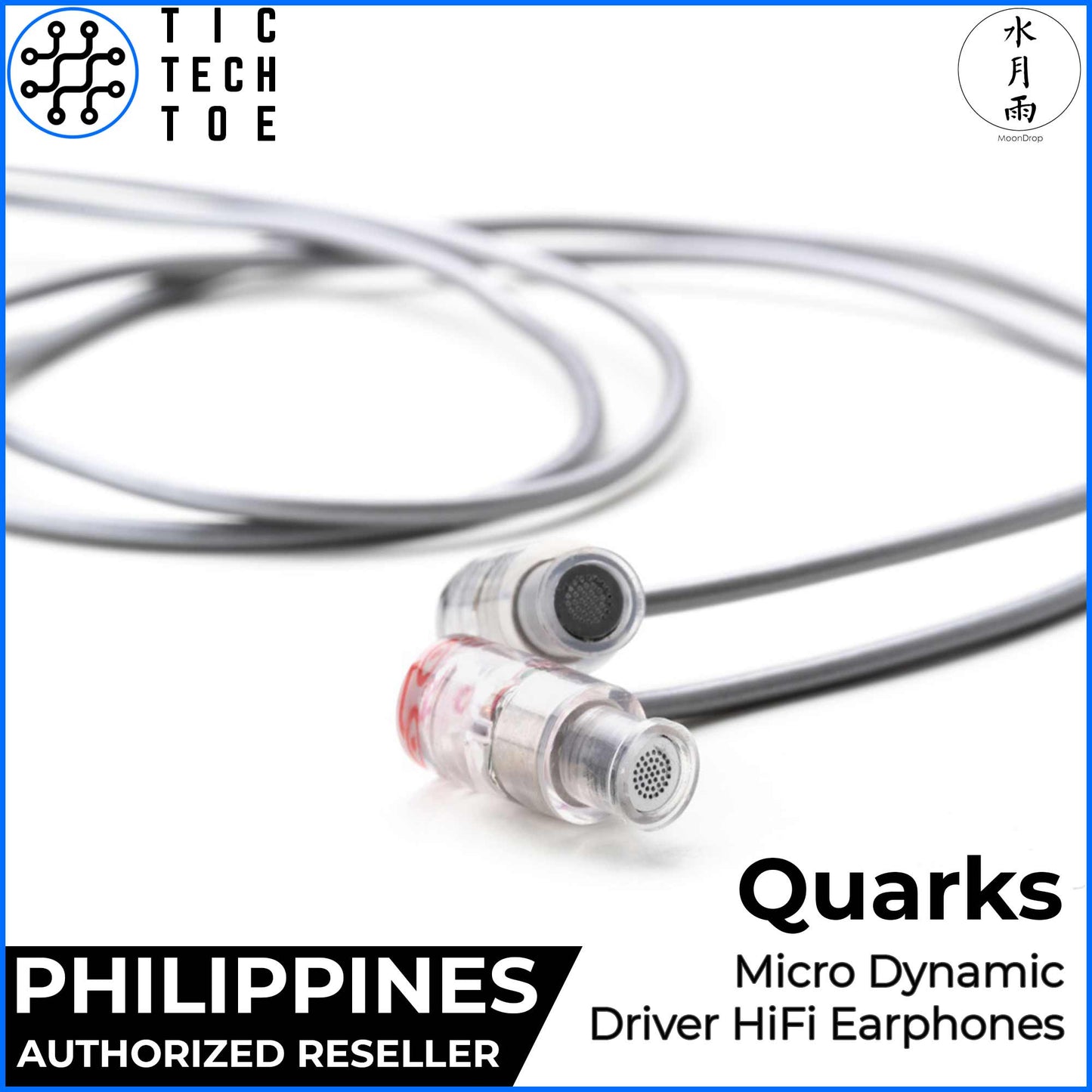 Moondrop Quarks Micro Dynamic Driver HiFi IEM Earphones