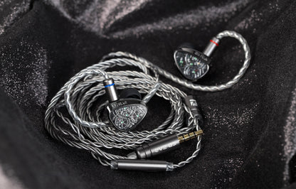 KBEAR Tourbillon X TB-X Carbon Fiber Diaphragm IEM Dynamic Driver Detachable Cable Wired Earphones