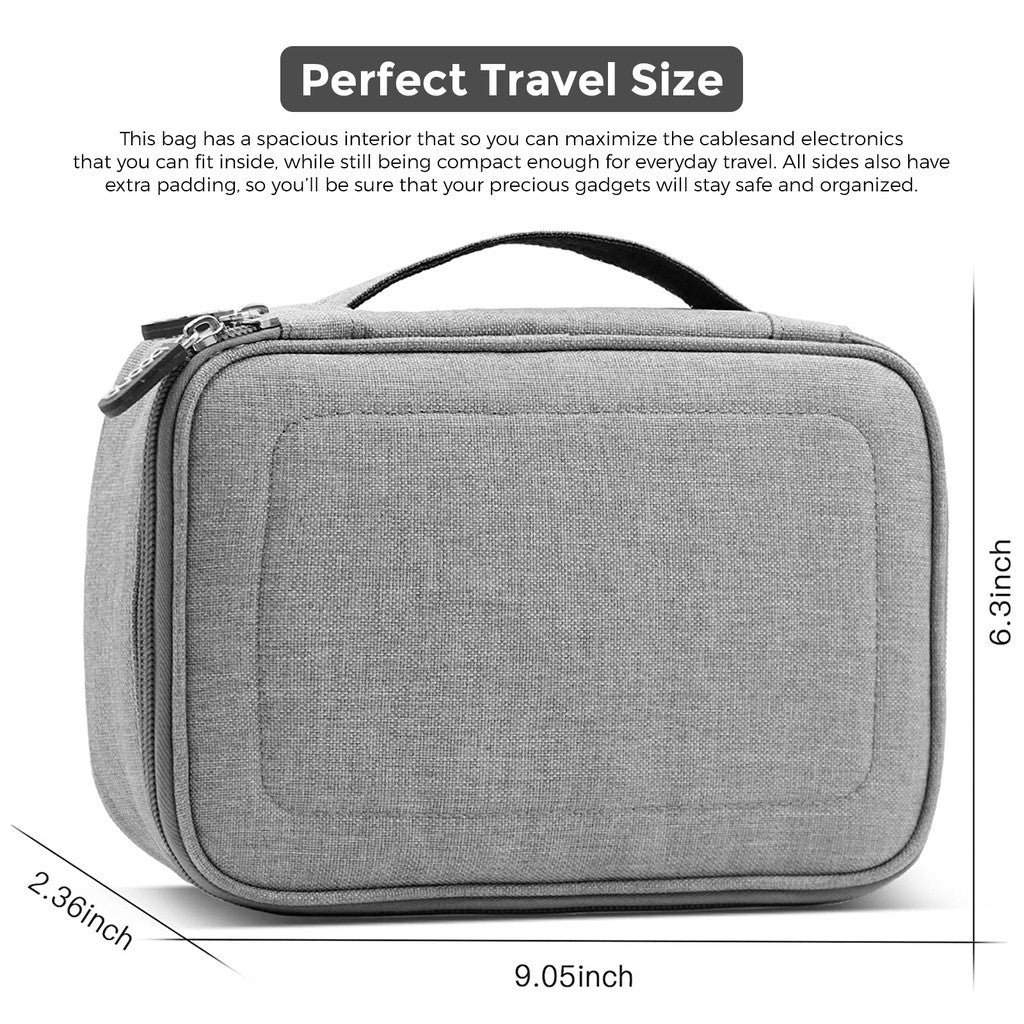 Baona Customizable Cable and Electronics Organizer Travel Bag
