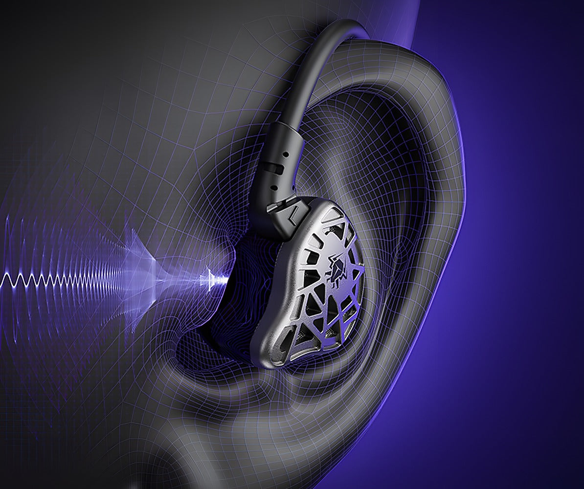 Plextone G31 Venum Gaming In-Ear Earphones LCP Dynamic Driver Wired 3.5mm/USB-C/Lightning Mic
