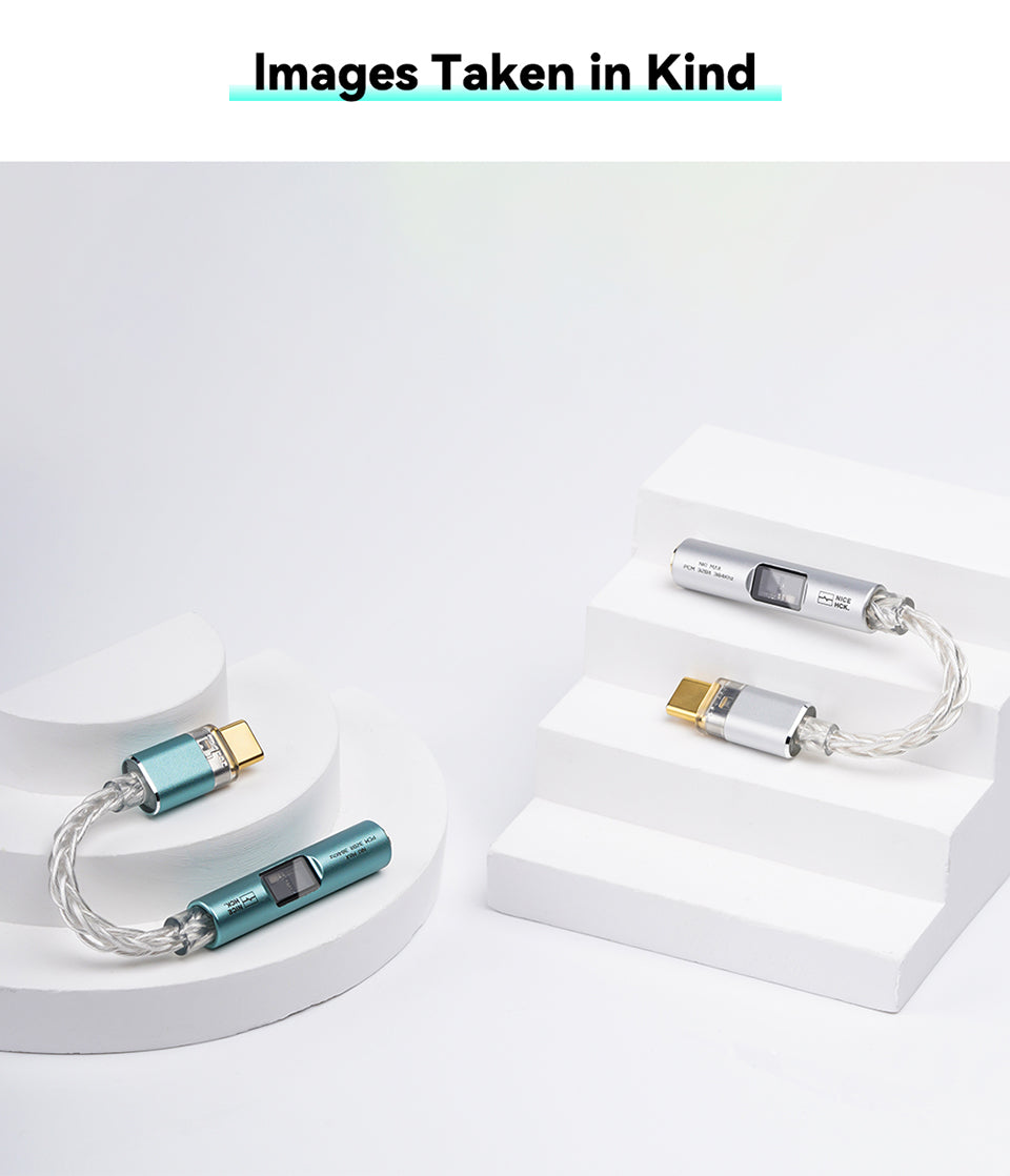 NiceHCK NK1 MAX USB Type C to 3.5mm Portable Aluminum Dongle CX31993 DAC/Amp Cable Adapter