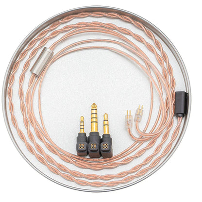 Moondrop PCC Pure Crystal Copper Interchangeable 2.5 / 3.5 / 4.4 Balanced Upgrade IEM Earphone Cable