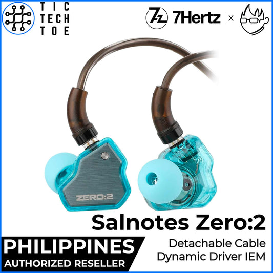 7Hz x Crinacle Salnotes Zero:2 II Steel Faceplate Dynamic Driver Detachable Cable In-Ear Earphones