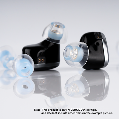 NiceHCK C04 4 Pairs Ergonomic Liquid Silicone Noise Isolating Upgrade Replacement IEM Eartips