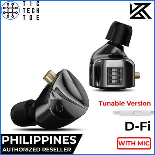 KZ D-Fi / DFi Adjustable Tuning All-Metal Dynamic Driver IEM In-Ear Monitor Earphones with Mic