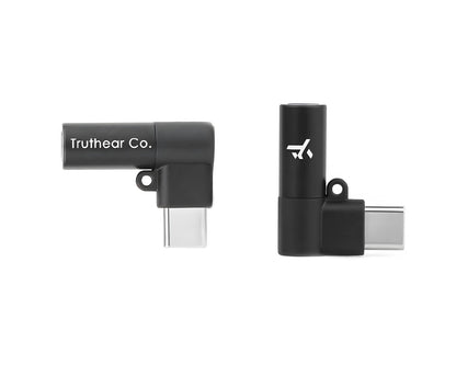 Truthear KeyX CS43131 HiFi Right-Angled 3.5mm to USB-C Portable Audio DAC/Amplifier Gaming Adapter