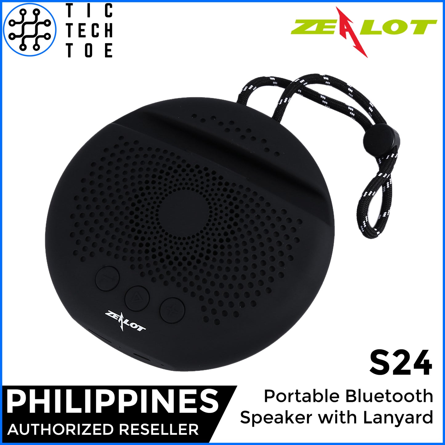 Zealot S24 Phone Dock Bluetooth Speaker with Lanyard