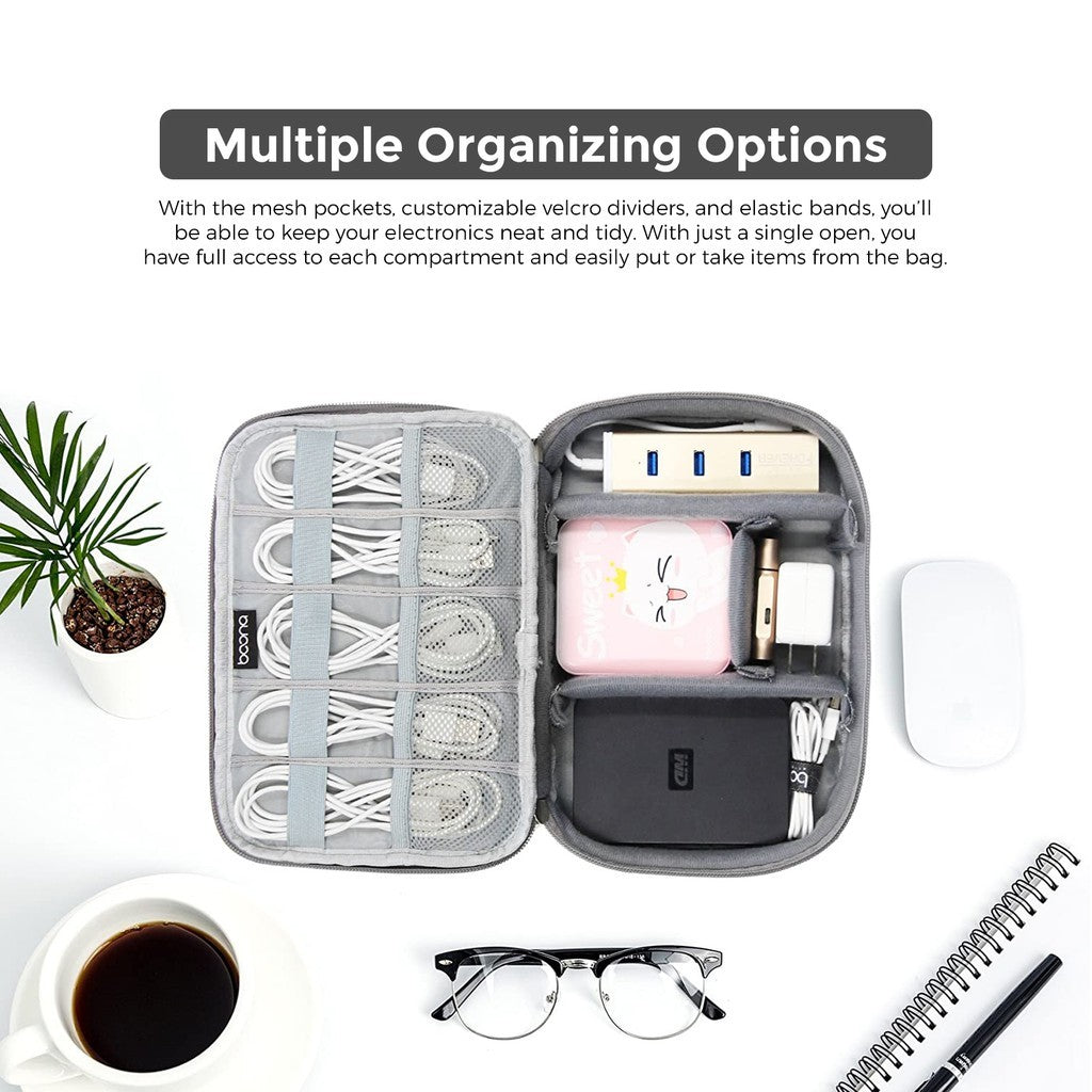 Baona Customizable Cable and Electronics Organizer Travel Bag