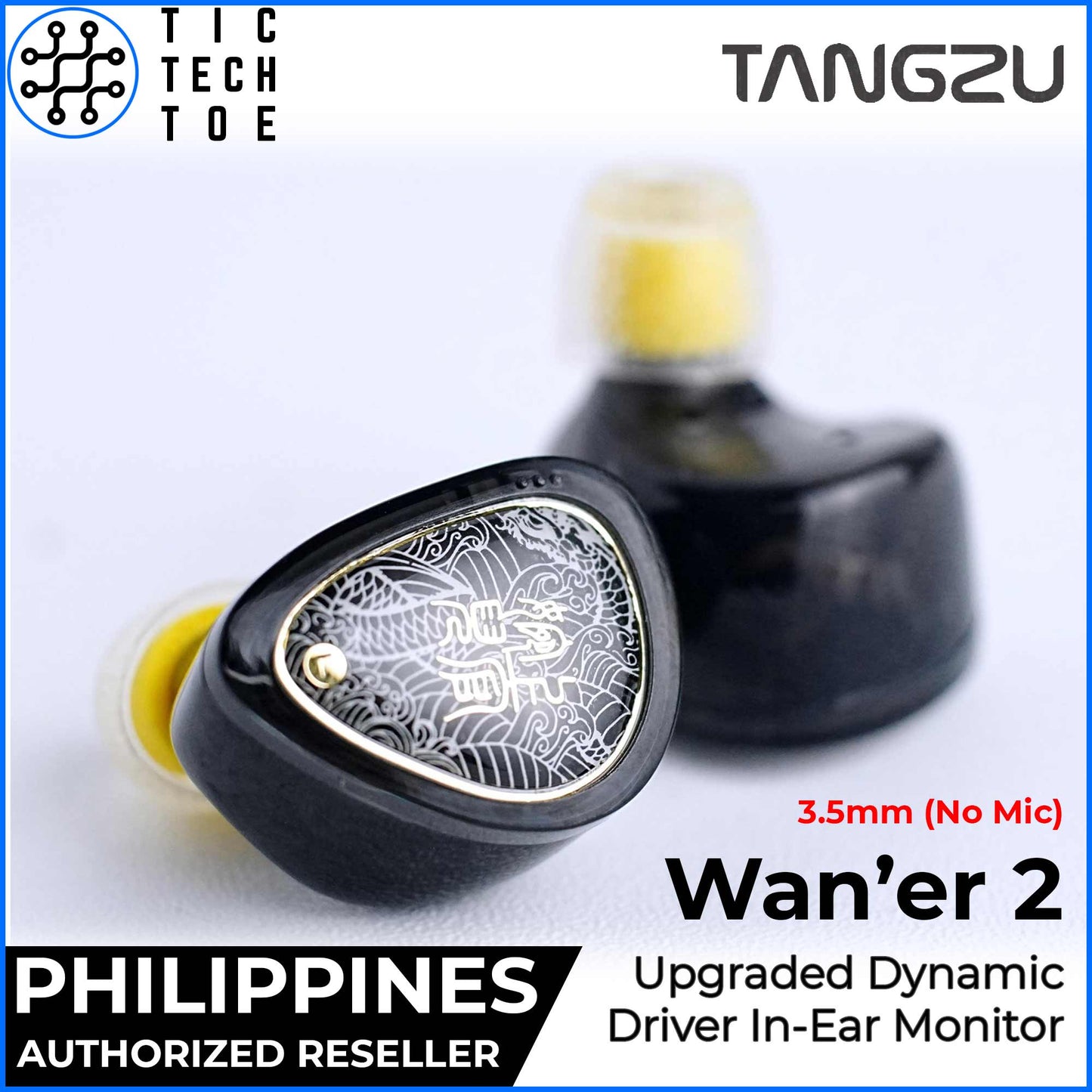 Tangzu Wan'er SG 2 II Dynamic Driver HiFi Detachable Cable IEM In-Ear USB-C Earphones with Mic