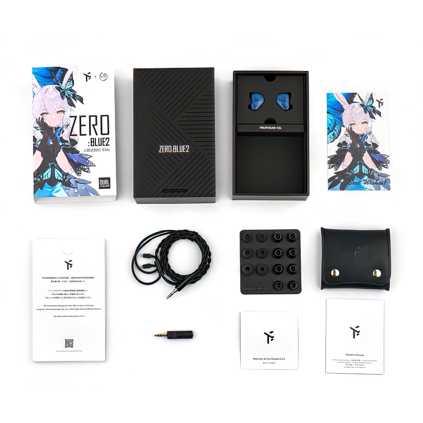Truthear x Crinacle Zero:BLUE 2 II Dual Dynamic Driver IEM Wired HiFi Earphones In-Ear Monitors