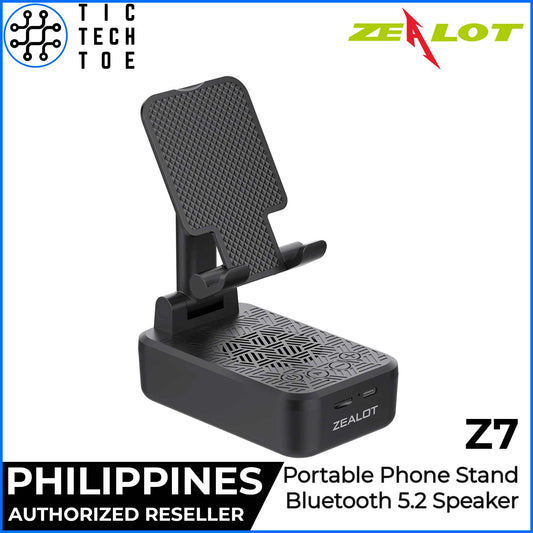 Zealot Z7 2-in-1 Portable Mobile Phone Stand Bluetooth Speaker Foldable Handsfree Tablet Holder