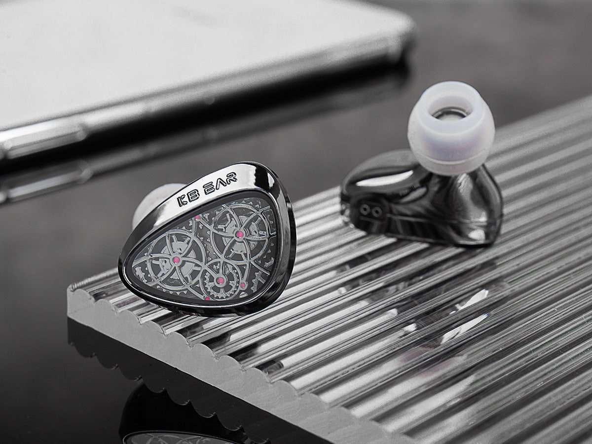 KBEAR Tourbillon TB-Pro All Metal Steampunk IEM Dynamic Driver Detachable Cable Wired Earphones