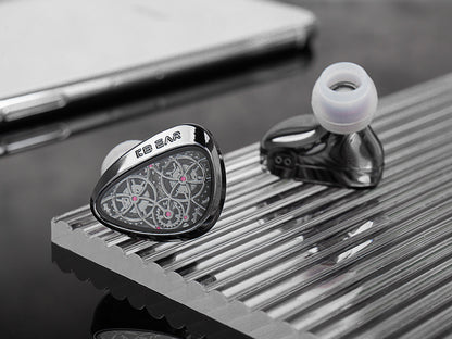 KBEAR Tourbillon TB-Pro All Metal Steampunk IEM Dynamic Driver Detachable Cable Wired Earphones