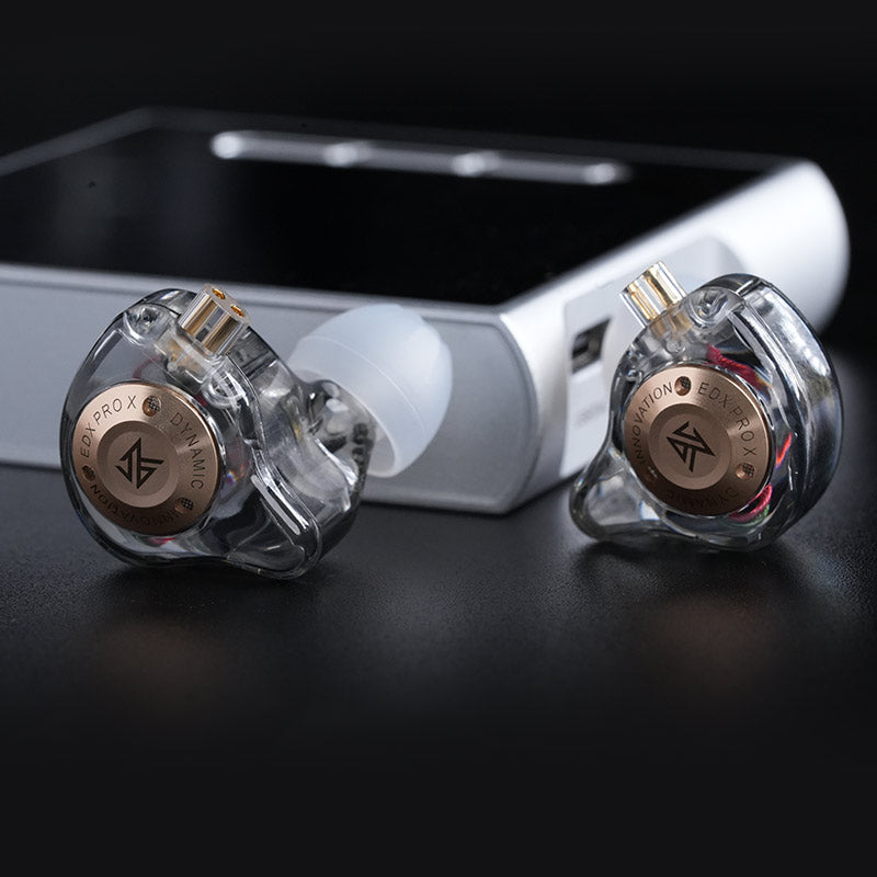 KZ EDX Pro X Upgraded Dynamic Driver Earphones Detachable Wired Cable IEM with Mic and Music Control