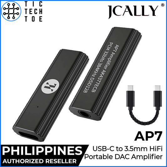 JCALLY AP7 AK4473ECB Portable Universal HiFi USB-C to 3.5mm DAC/Amp Adapter