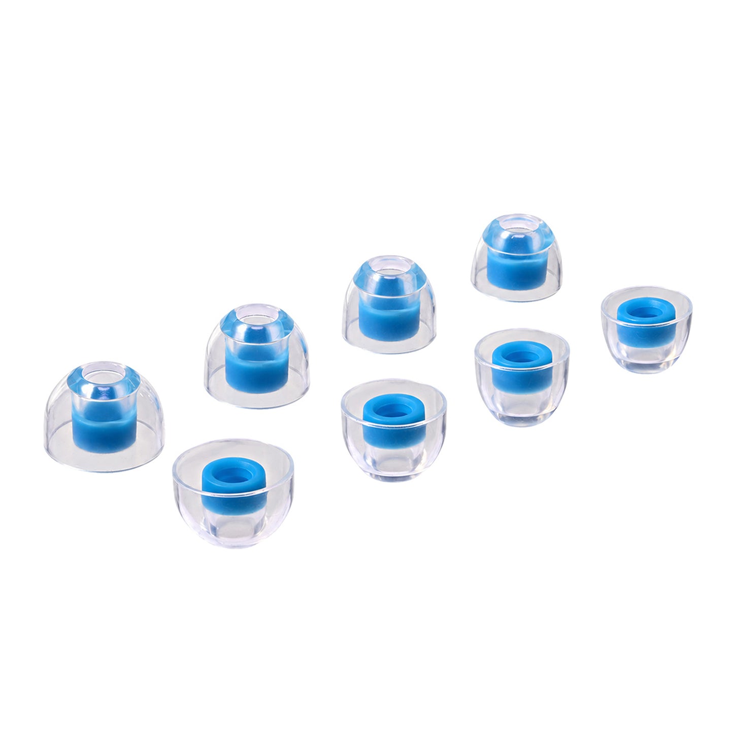 JCALLY EM06 Premium Liquid Silicone Earphone Tips Soft Upgrade Replacement 4 Pairs Set IEM Eartips