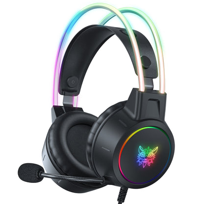 Onikuma X15 Pro Noise Cancelling RGB Lighting Wired Gaming Headset PS5 PC Mobile Switch Headphones