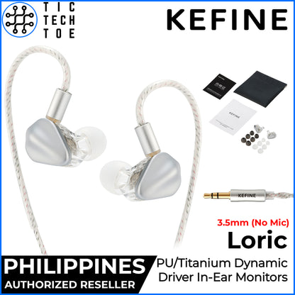 Kefine Loric 3.5mm/USB-C Dynamic Driver Detachable Cable Metal Shell Wired In-Ear Monitor Earphones