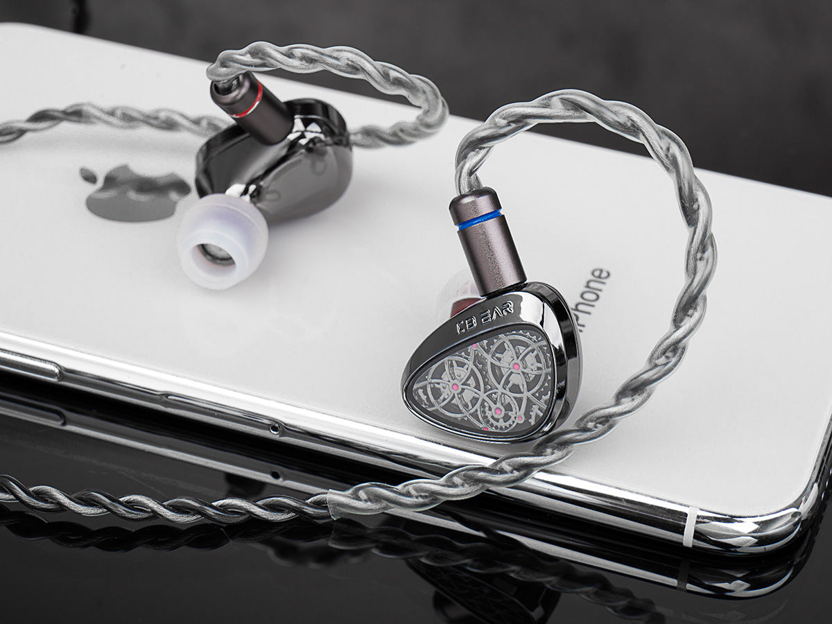 KBEAR Tourbillon TB-Pro All Metal Steampunk IEM Dynamic Driver Detachable Cable Wired Earphones