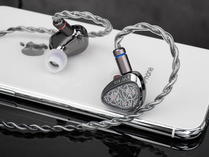 KBEAR Tourbillon TB-Pro All Metal Steampunk IEM Dynamic Driver Detachable Cable Wired Earphones