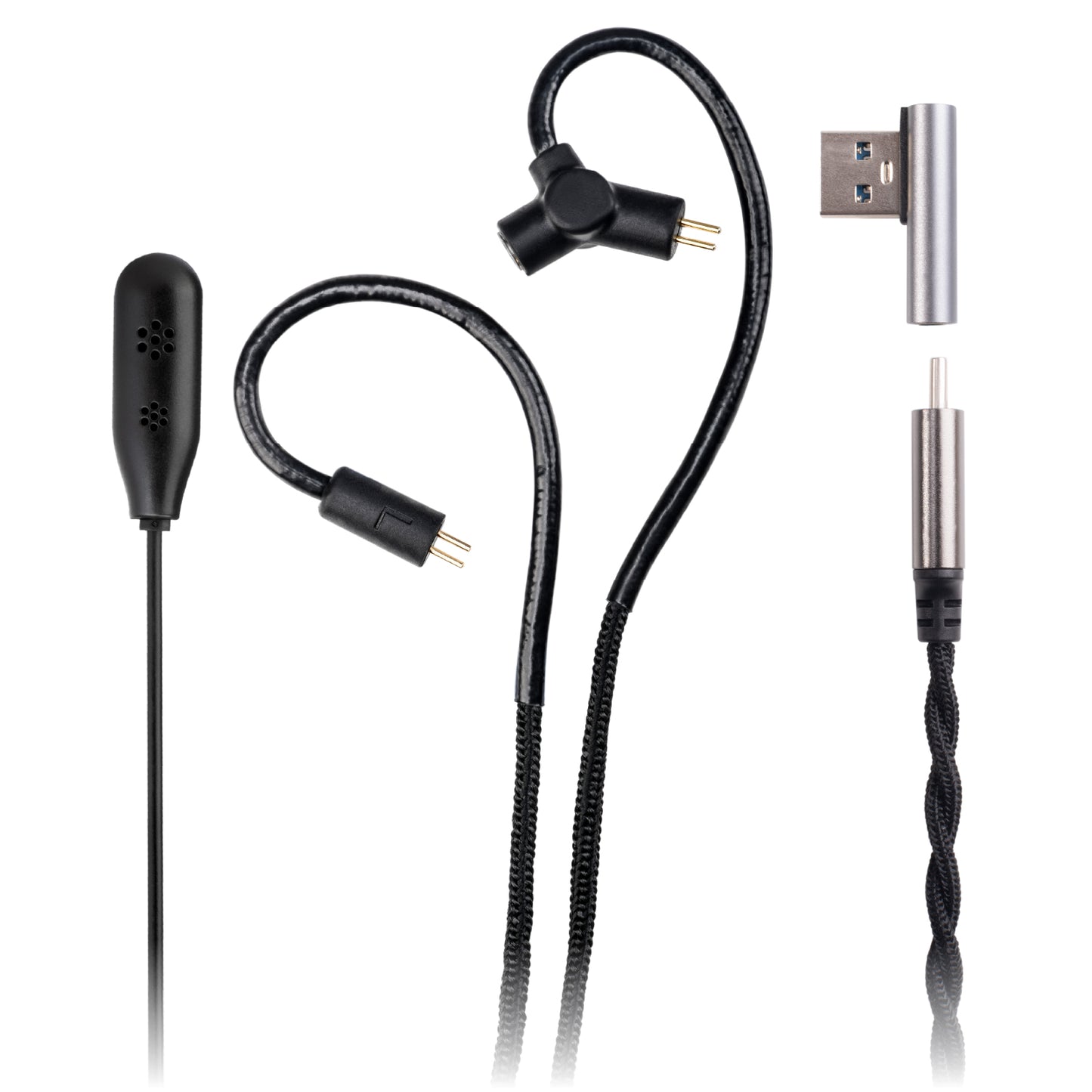 TINHIFI AI Mic Pro Detachable Mic Noise Reduction Gaming USB-C Cable IEM Earphone Wire Replacement