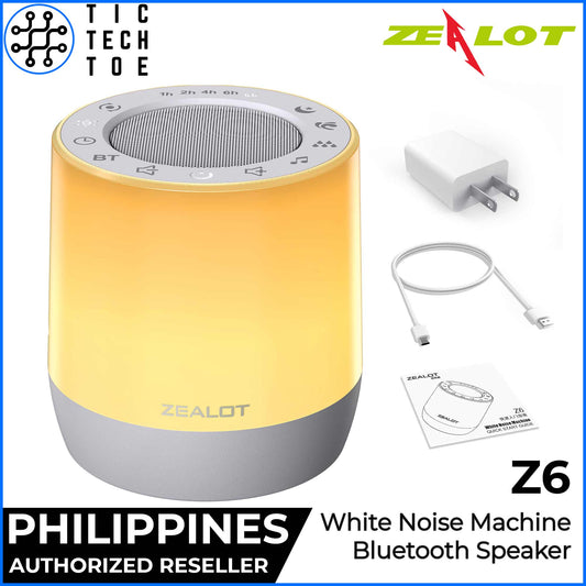 Zealot Z6 White Noise Sleep Sound Machine for Adult/Baby with Light and Timer Bluetooth 5.2 Speaker