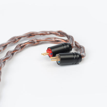 KBEAR 8-Core Oxygen-Free Copper Braided Soft Tangle-Free OFC Earphone IEM Upgrade Replacement Cable
