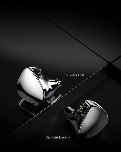 TRN MT5 Upgraded LCP Dynamic Driver Zinc Alloy Shell Detachable Cable IEM In-Ear Earphones with Mic
