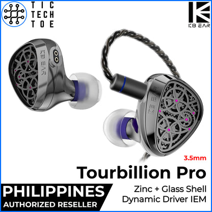 KBEAR Tourbillon TB-Pro All Metal Steampunk IEM Dynamic Driver Detachable Cable Wired Earphones