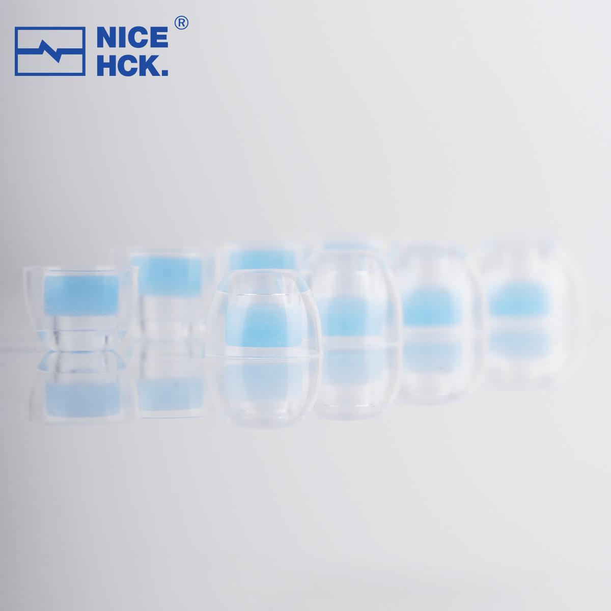 NiceHCK C04 4 Pairs Ergonomic Liquid Silicone Noise Isolating Upgrade Replacement IEM Eartips