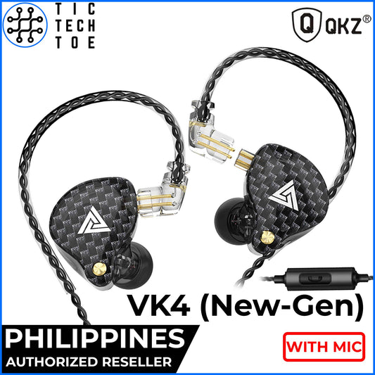 QKZ VK4 HiFi Stereo Earphones with Mic (Upgraded Version)