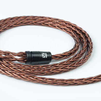 KBEAR 8-Core Oxygen-Free Copper Braided Soft Tangle-Free OFC Earphone IEM Upgrade Replacement Cable