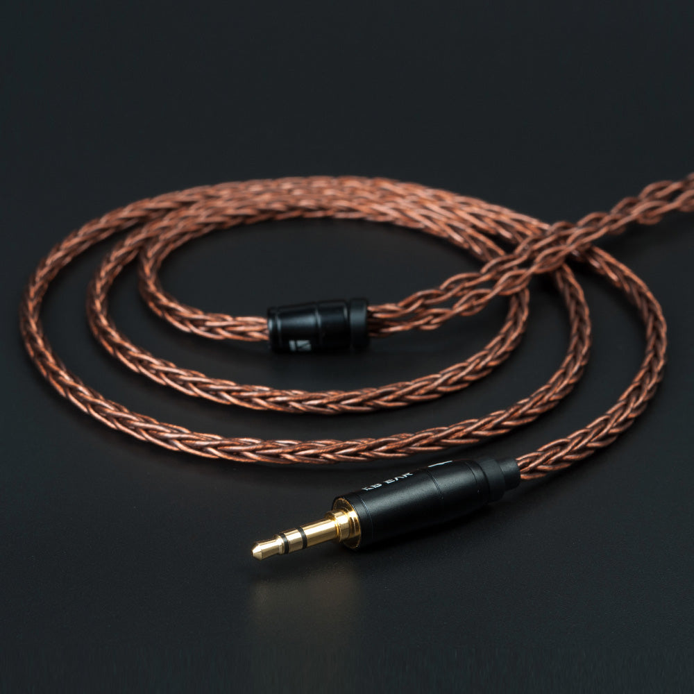 KBEAR 8-Core Oxygen-Free Copper Braided Soft Tangle-Free OFC Earphone IEM Upgrade Replacement Cable