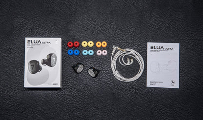 7Hz Elua Ultra Dual Dynamic Audio Driver Detachable Cable Wired In-Ear Monitor Ergonomic Earphones