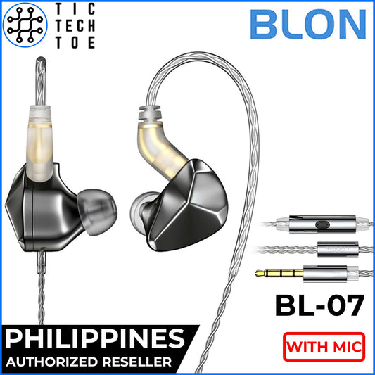 BLON BL-07 / BL07 07 Fiber Diaphragm Dynamic Driver HiFi Earphones with Mic