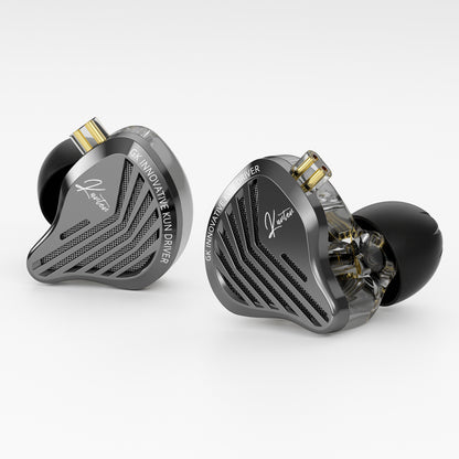 GK Kunten Super Linear Dynamic Driver Silver Plated Wired Detachable Cable In-Ear Monitor Earphones
