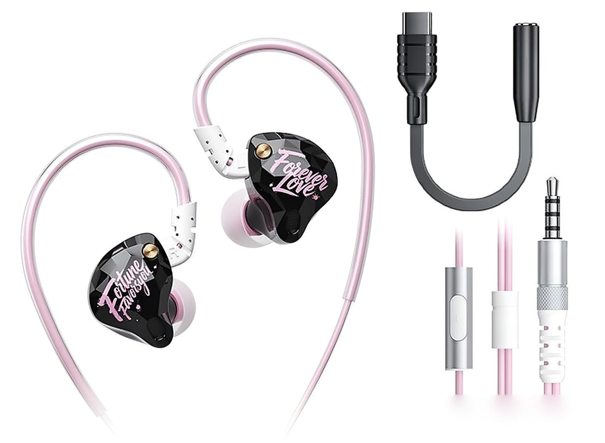 Plextone G32 / G32 II Forever Gaming IEM Dynamic Driver Earphones Wired In-Line 3.5mm/USB-C Mic