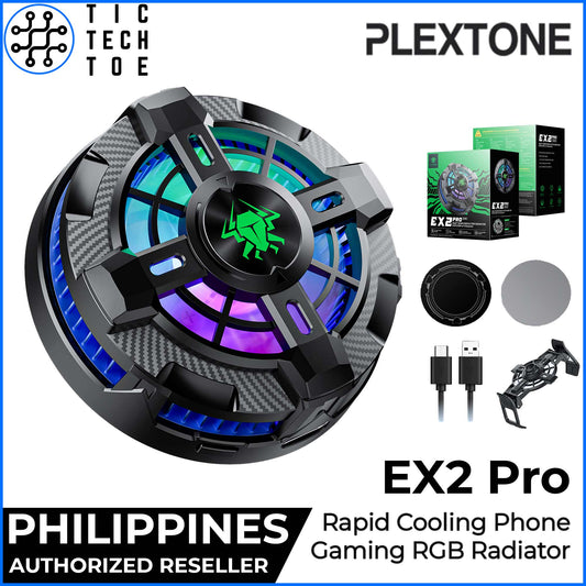 Plextone EX2 Pro RGB Rapid Cooling Magnetic Universal Phone Gaming Cooling Fan Heat Radiator