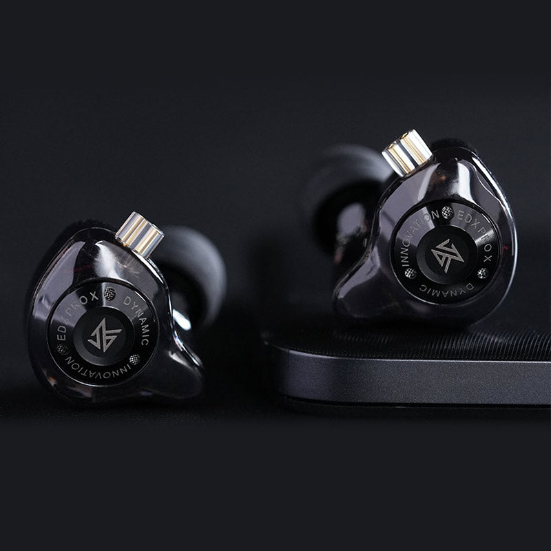 KZ EDX Pro X Upgraded Dynamic Driver Earphones Detachable Wired Cable IEM with Mic and Music Control