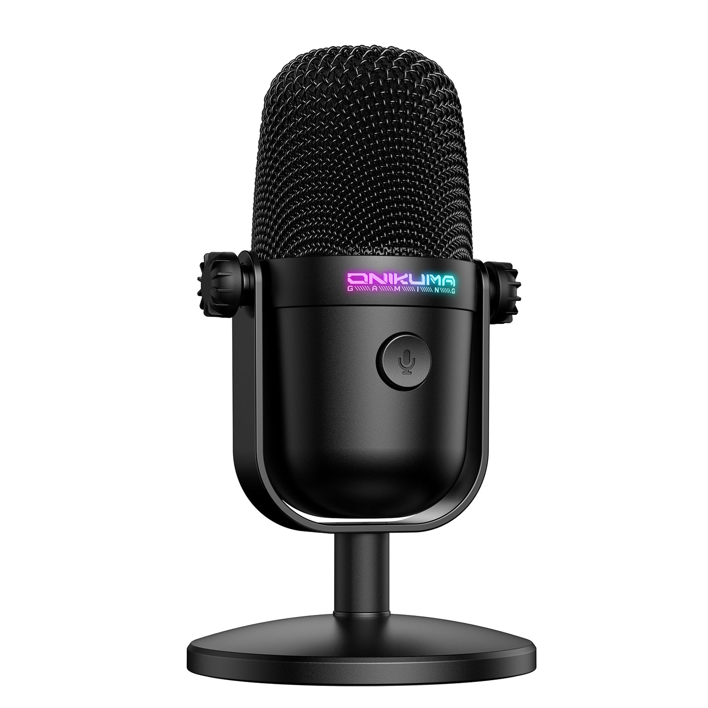 Onikuma M830 USB Condenser Gaming Microphone RGB Light Mute Button Streaming PC Mobile Wired HD Mic