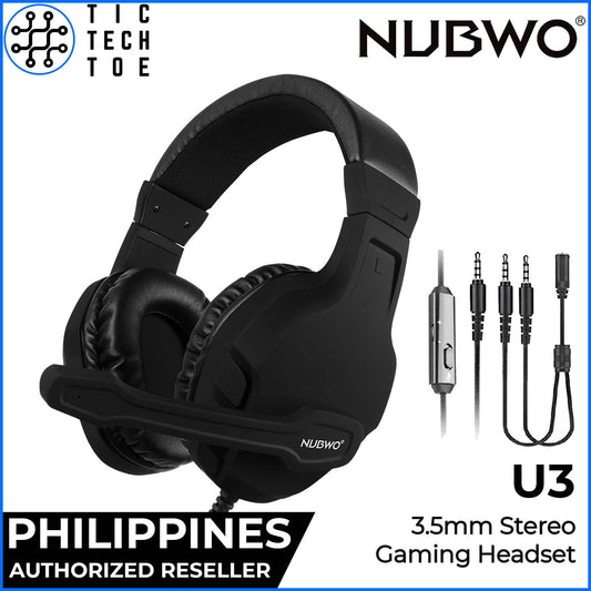 NUBWO U3 3.5mm Stereo Gaming Headphones with Flexible Mic