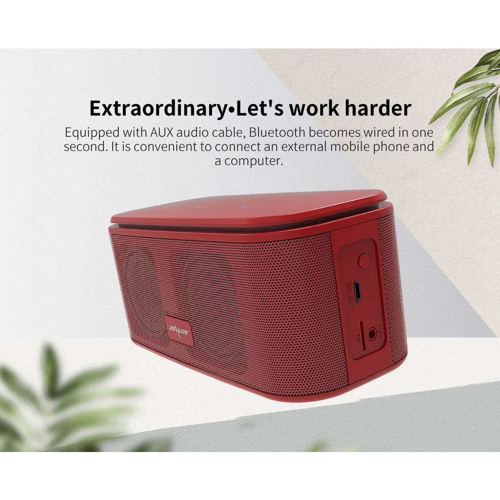 Zealot S25 Touch-Sensitive Dual Driver Bluetooth Speaker