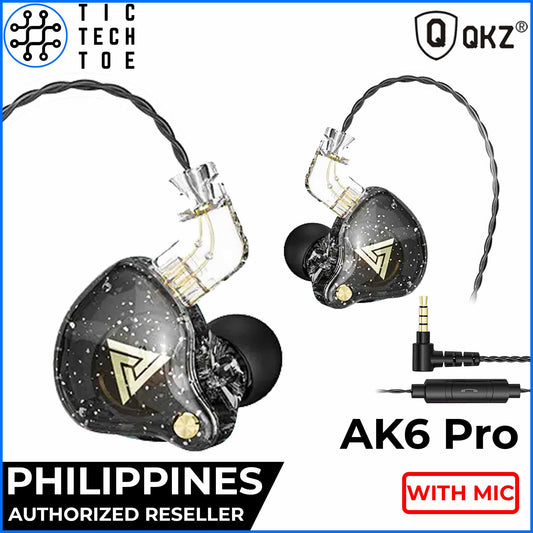 QKZ AK6 Pro HiFi Detachable Cable Dynamic Driver IEM Earphones with Mic