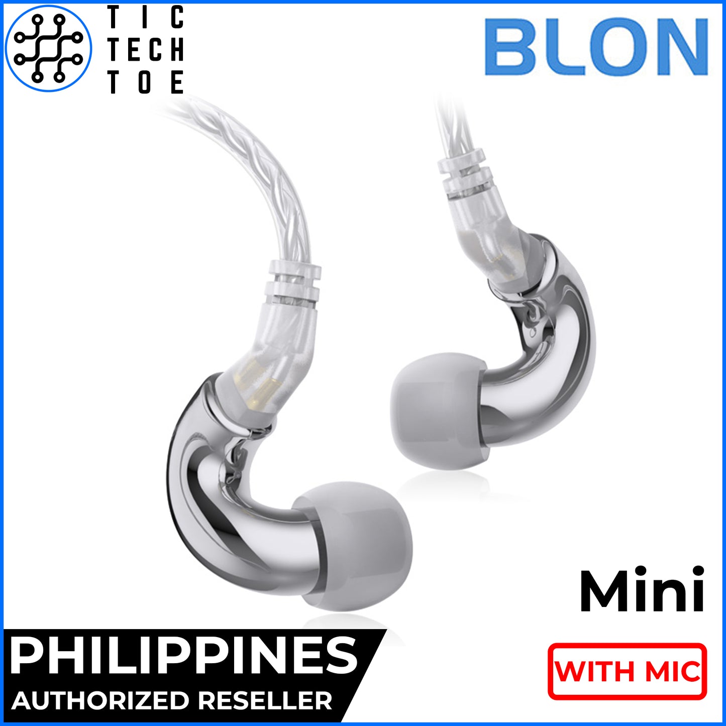 BLON Mini / BL-Mini HiFi Dynamic Driver Earphones with Mic