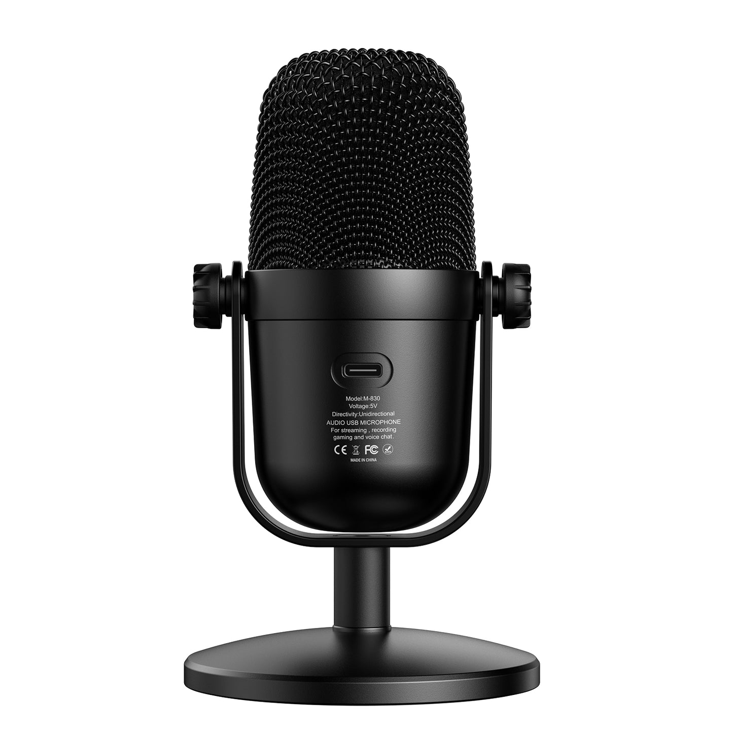 Onikuma M830 USB Condenser Gaming Microphone RGB Light Mute Button Streaming PC Mobile Wired HD Mic