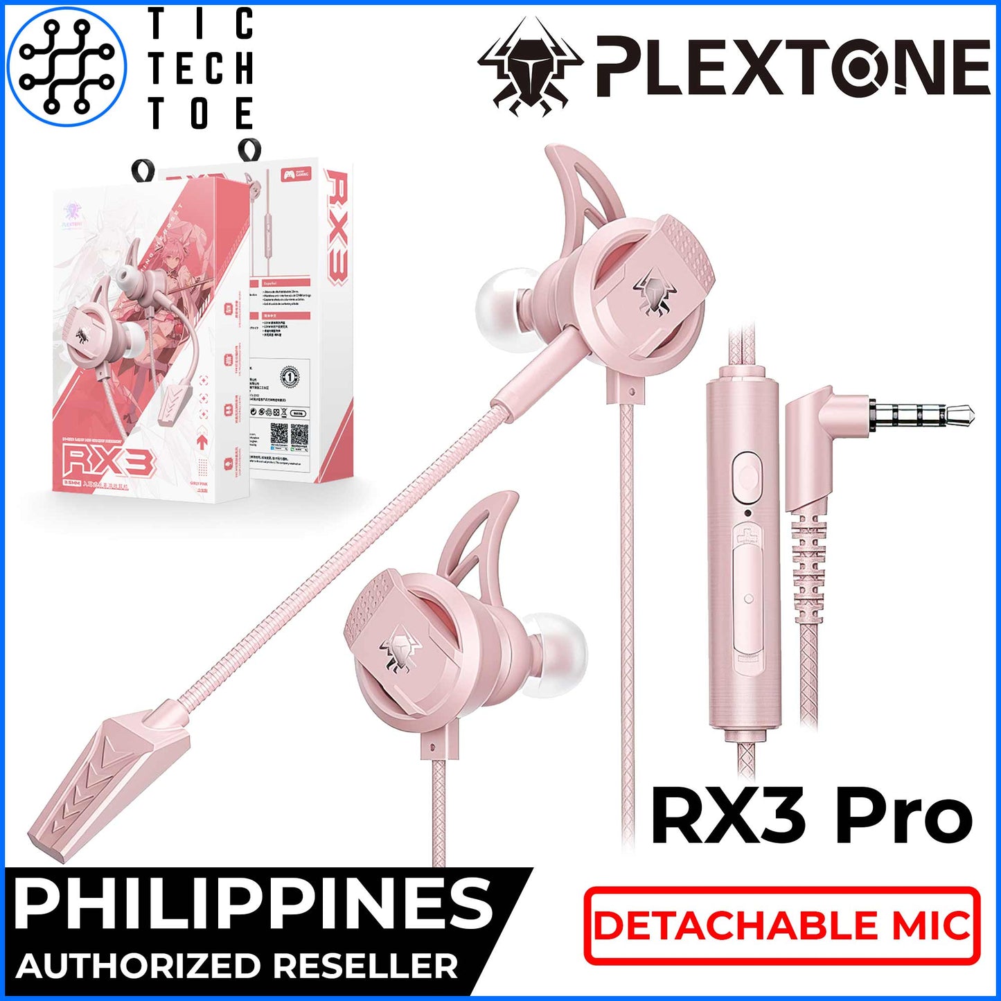 Plextone xMOWI RX3 Pro Gaming Bass Earphones with Dual Mic