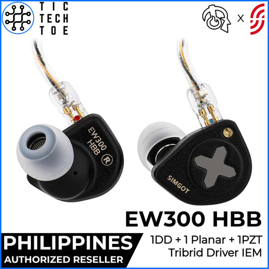 SIMGOT x HBB EW300 Triple Hybrid DD+PZT+Planar Driver Metal Shell Detachable Cable In-Ear Earphones