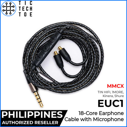 Tic Tech Toe PH EUC1 18 Pure Copper Core Durable Upgrade Replacement Earphone IEM Cable 3.5mm Plug