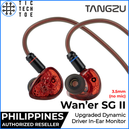 Tangzu Wan'er SG 2 II Dynamic Driver HiFi Detachable Cable IEM In-Ear USB-C Earphones with Mic