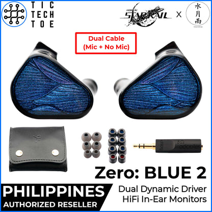 Truthear x Crinacle Zero:BLUE 2 II Dual Dynamic Driver IEM Wired HiFi Earphones In-Ear Monitors